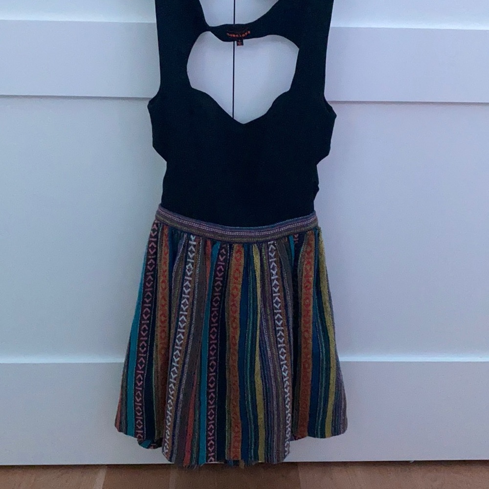 Cute multi colored indie dress